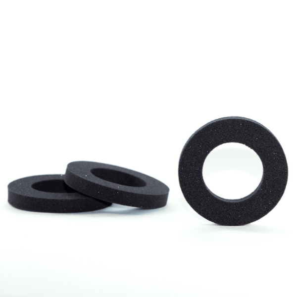 Set of 3 custom-cut foam gaskets