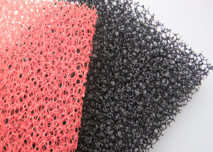 Close-up shot of open vs closed cell gasket materials 